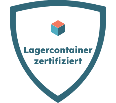 Lagercontainer zertifiziert – Gütesiegel